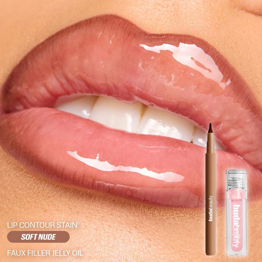 Huda Beauty  Kiss Me Lip Duo Pink Nude - Set Pour Les Lèvres 