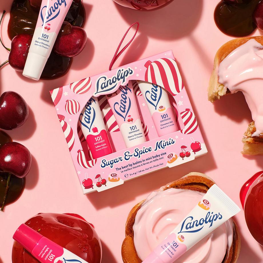 Lanolips  Sugar & Spice minis - baumes à lèvres hydratants 