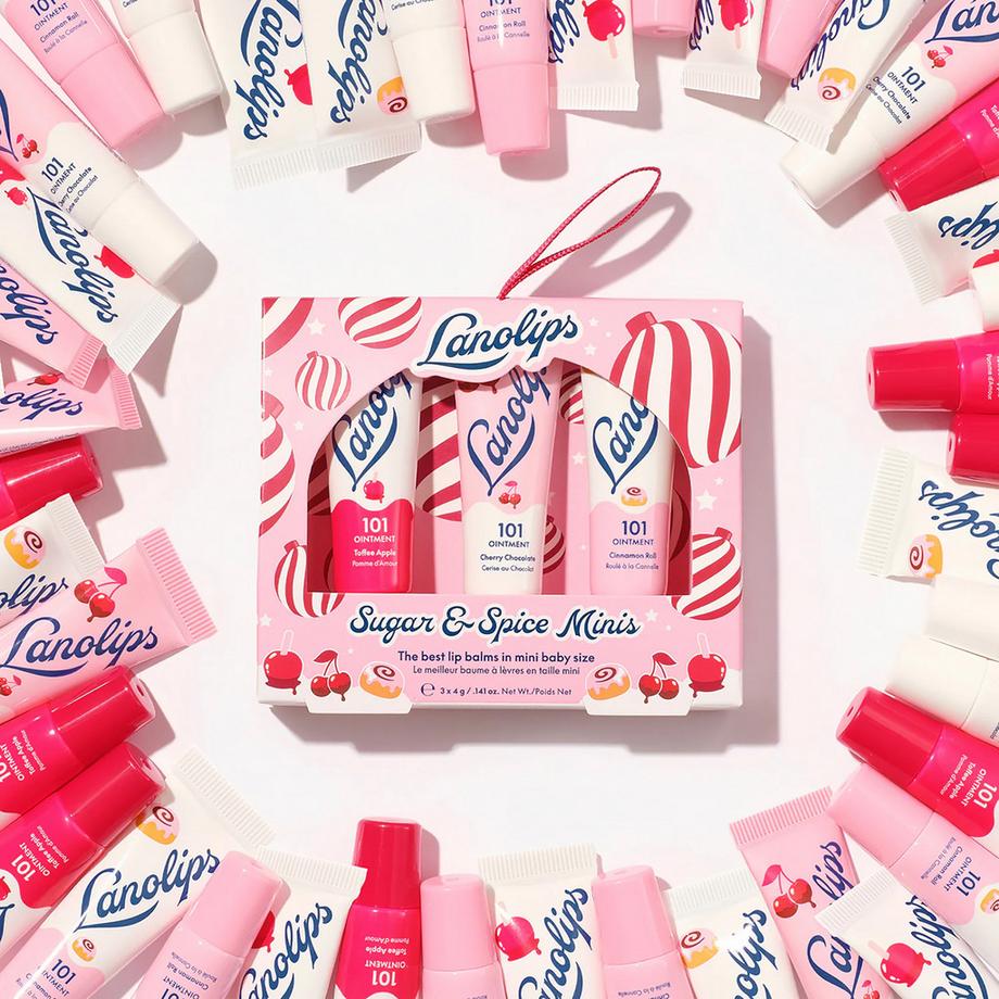 Lanolips  Sugar & Spice minis - baumes à lèvres hydratants 
