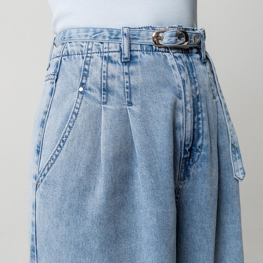 MORGAN Jeans a vita alta a gamba larga con cintura  
