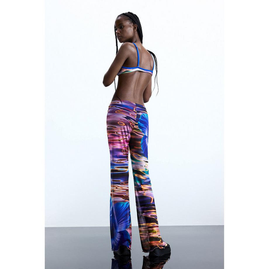 Desigual Pantaloni svasati stampati  