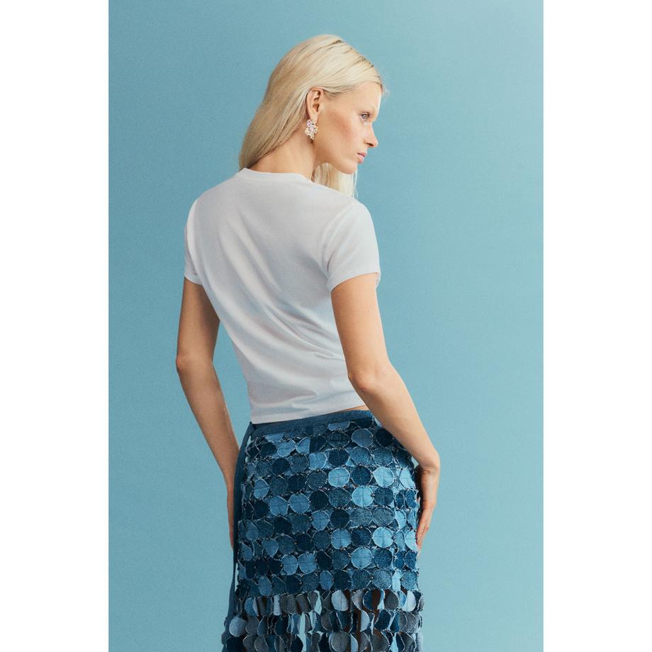 Desigual Bedrucktes Kurzarm T-Shirt  