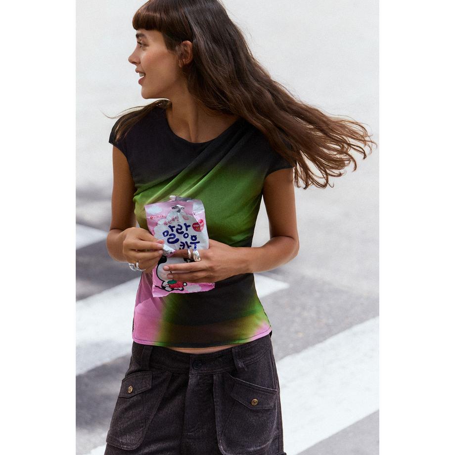 Desigual T-shirt à imprimé graphique  