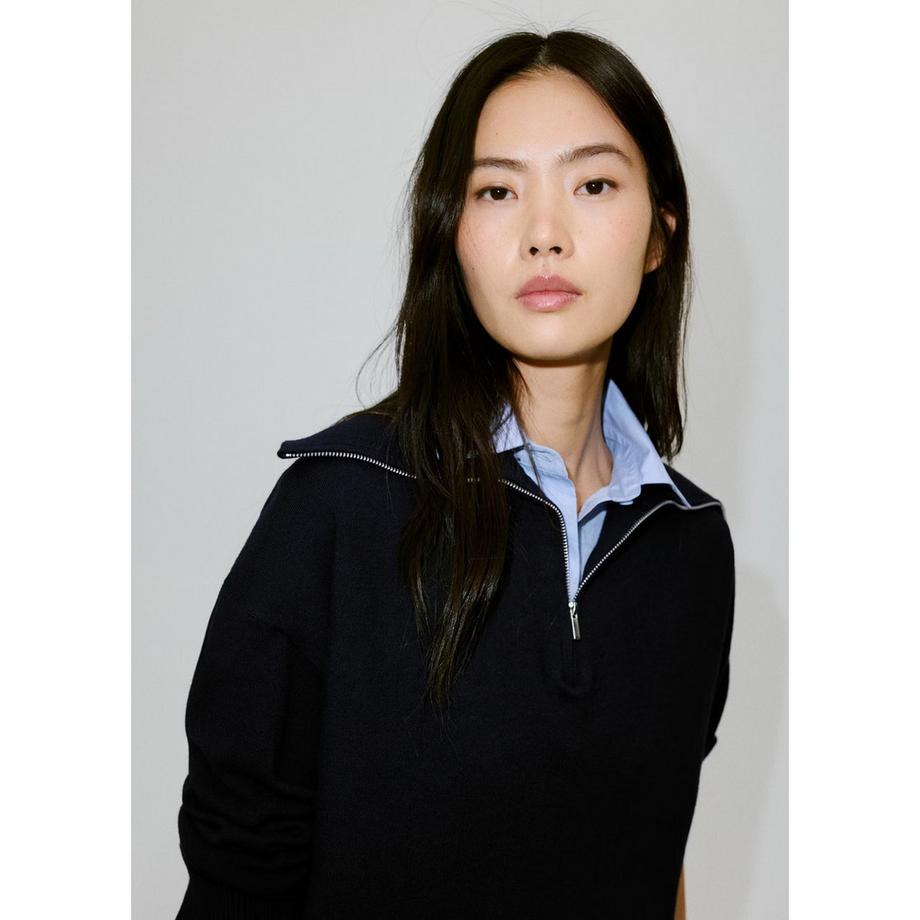 MANGO Chiara Pull à Demi-Zip  