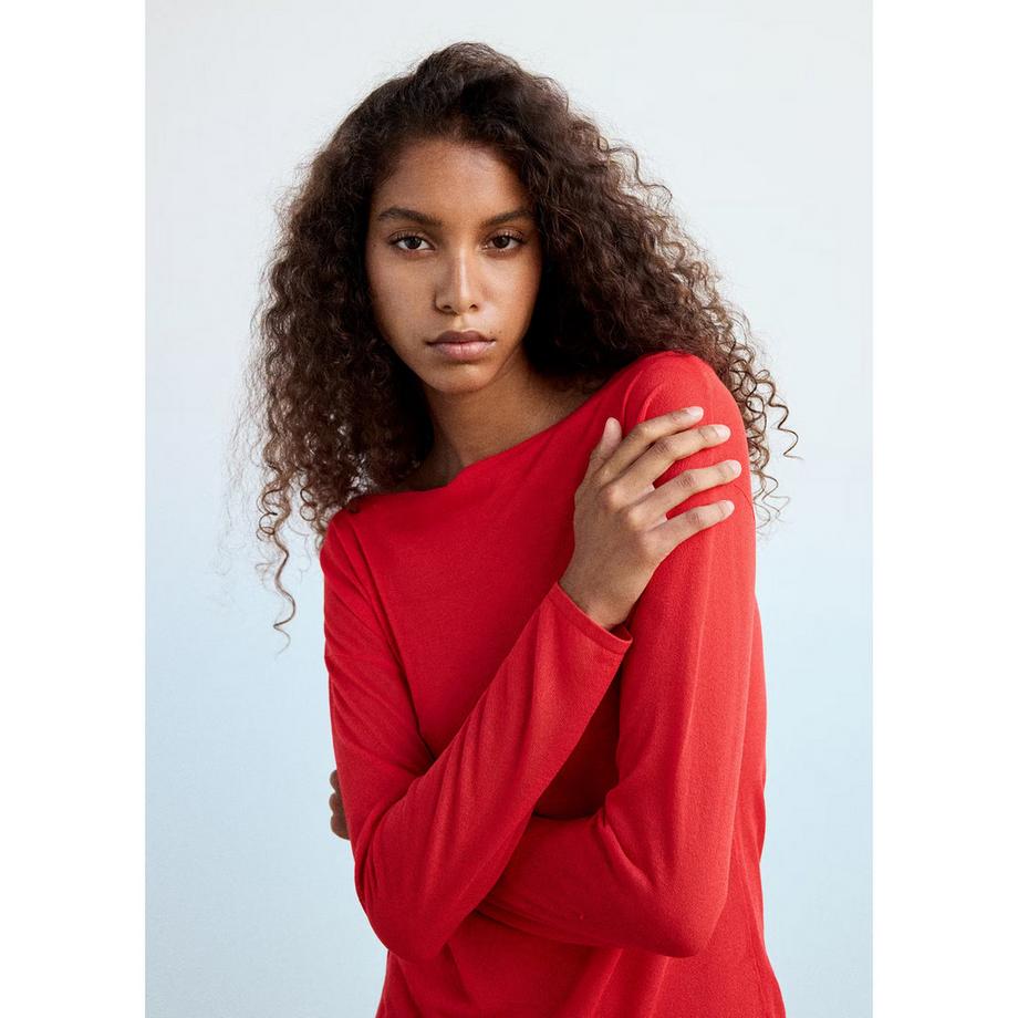 MANGO Magnolia Pullover mit Seitenbinde  