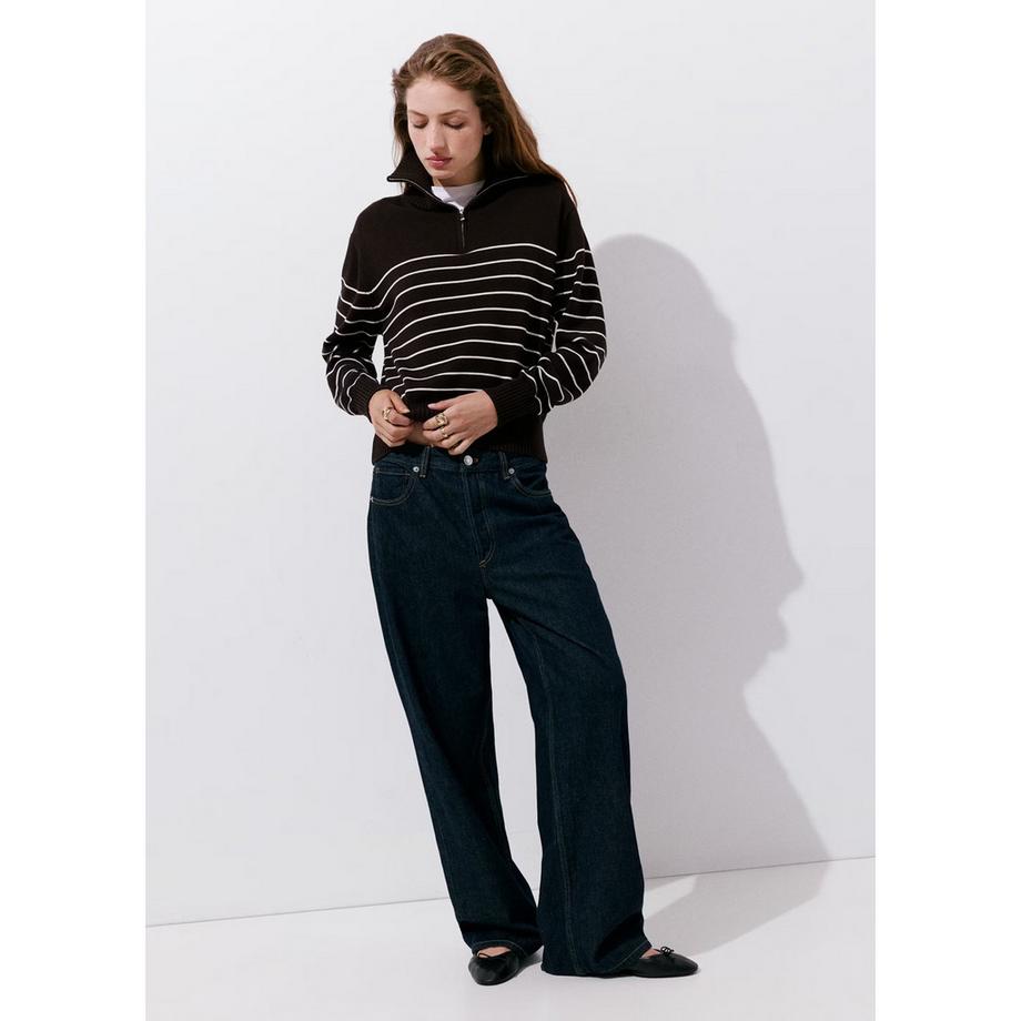 MANGO Maritim Pull à Demi-Zip  