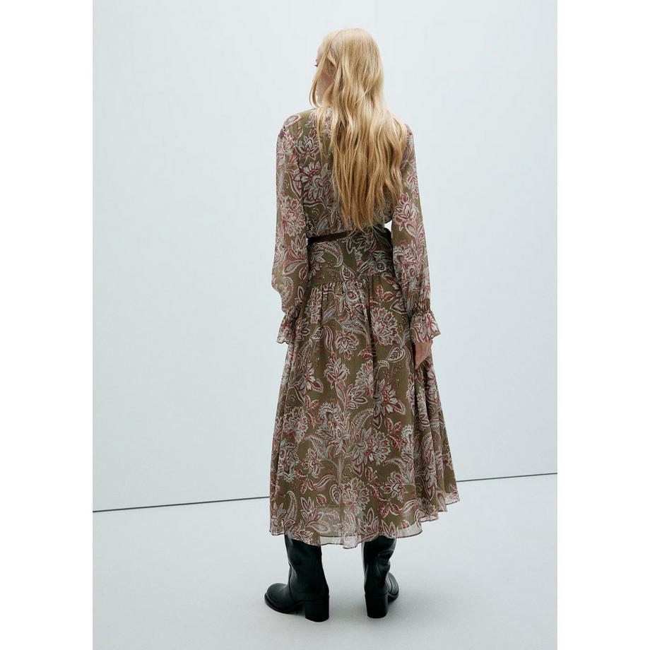 MANGO FLOWY1 Robe enroulée à motif floral  