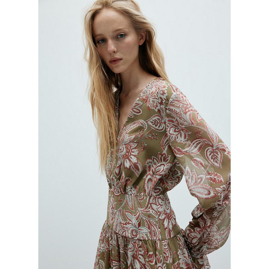 MANGO FLOWY1 Robe enroulée à motif floral  