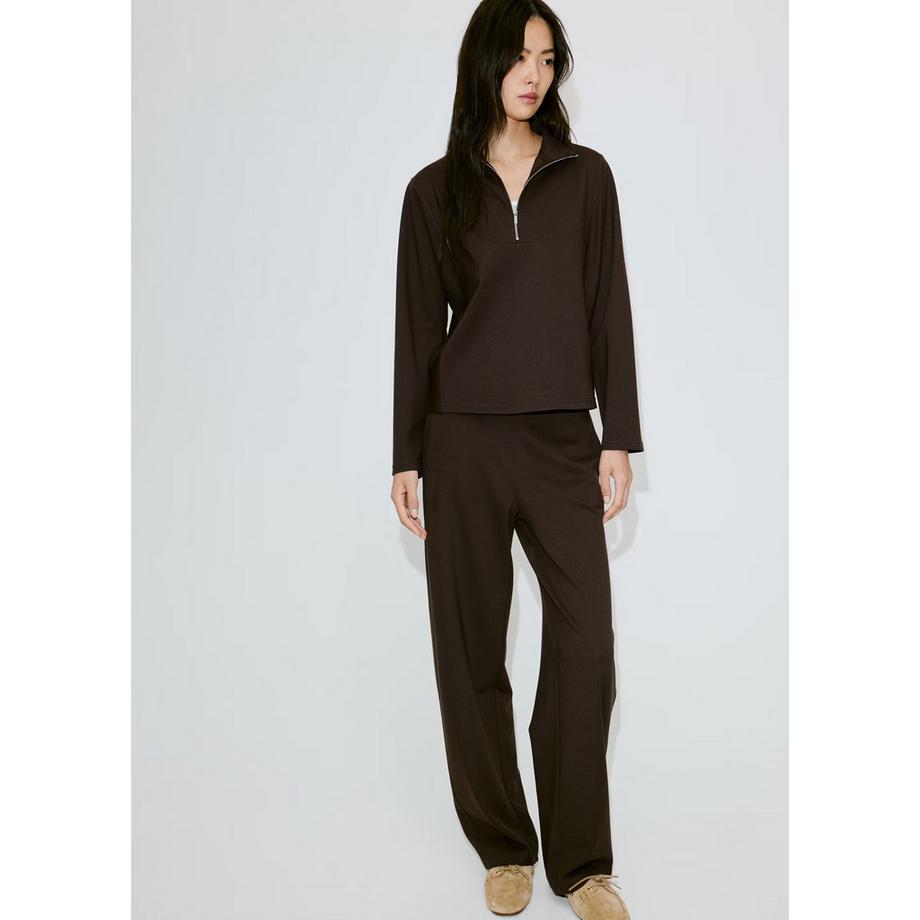 MANGO Pantalon Florida jambe large  