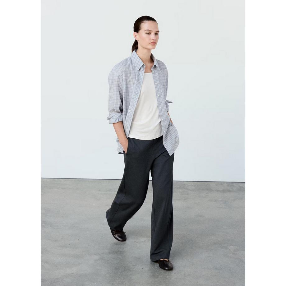 MANGO Pantalon Florida à jambes larges  