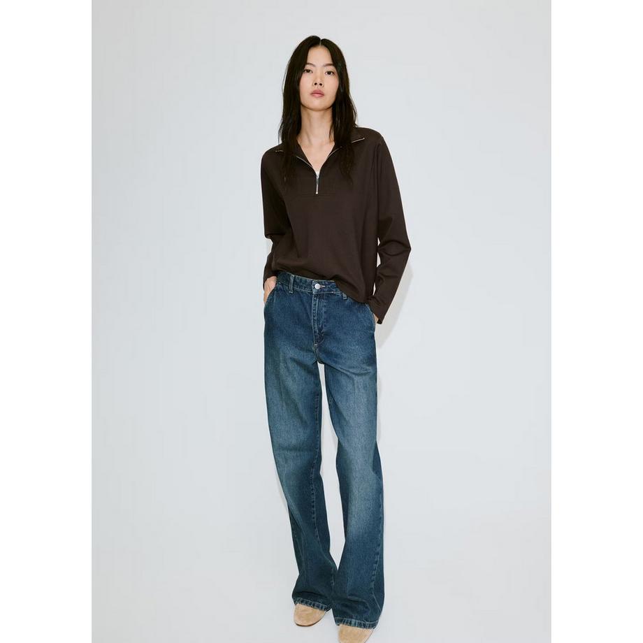 MANGO Sweat-shirt Florida à demi-zip  