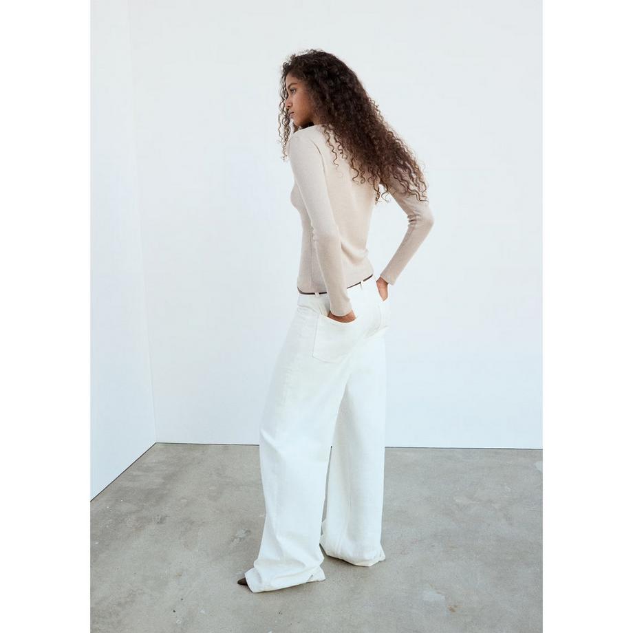 MANGO LILOBAR T-shirt à manches longues avec col asymétrique  