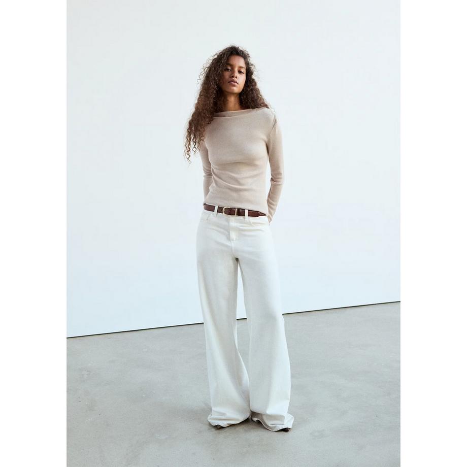 MANGO LILOBAR T-shirt à manches longues avec col asymétrique  
