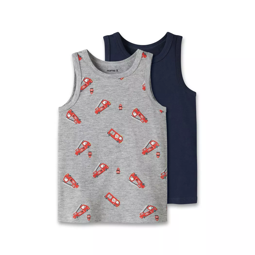 Name It - Tank Top, 98, Grau Melange