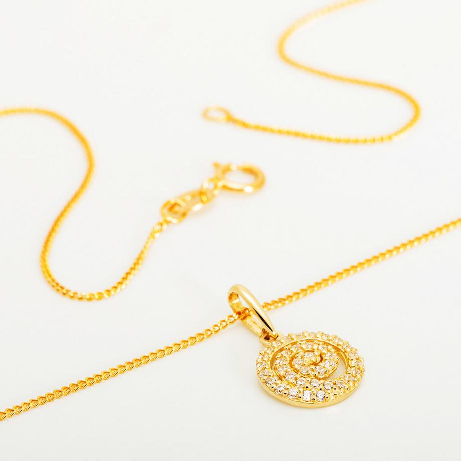 L' Atelier Gold 9 Karat by Manor  Collier avec pendentif 