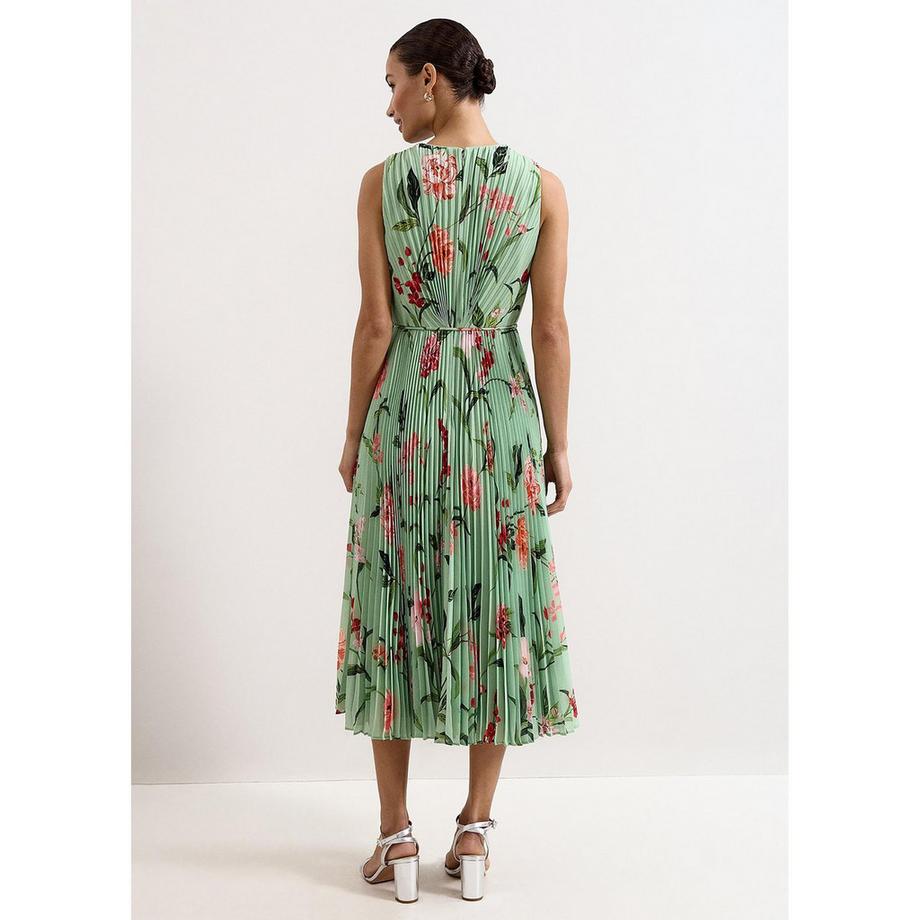 Phase Eight Simara Abito Midi Plissettato Floreale  