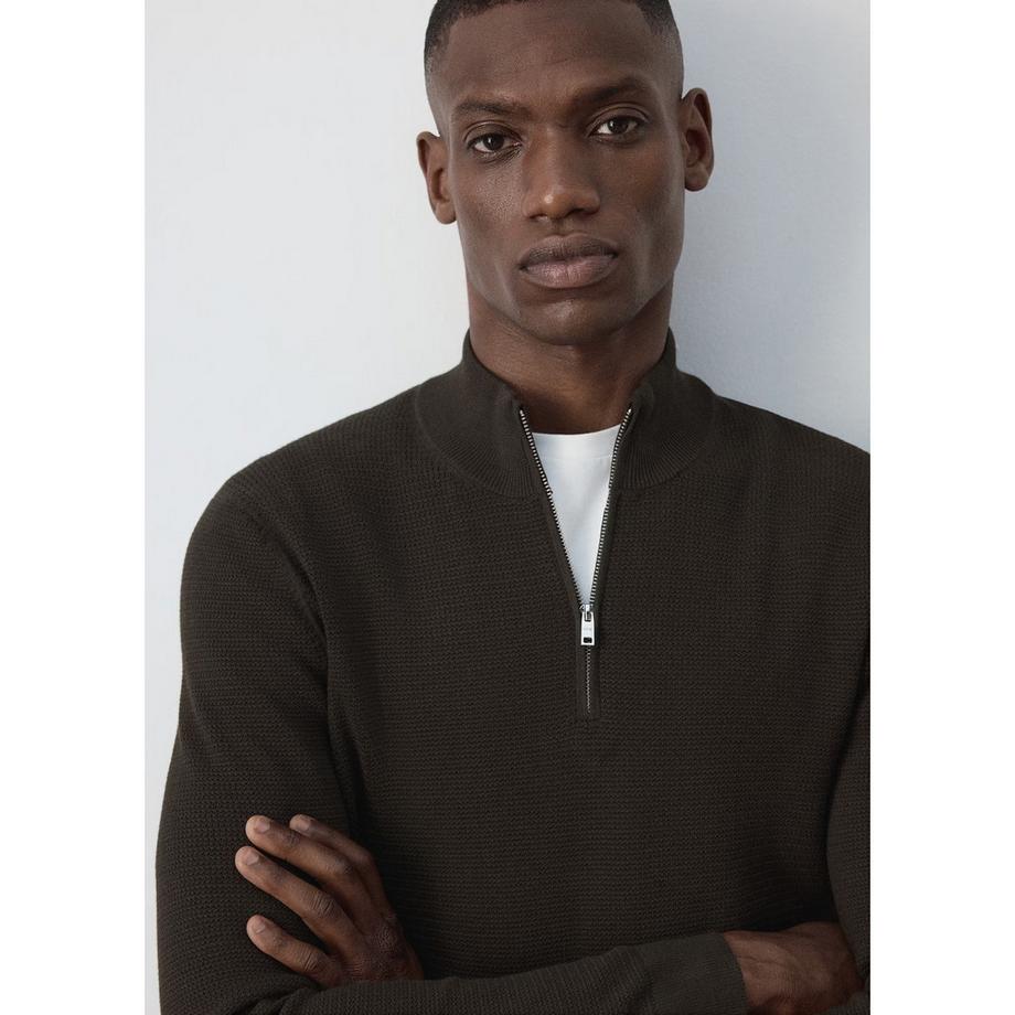 MANGO Antiguap Pull à demi-zip  