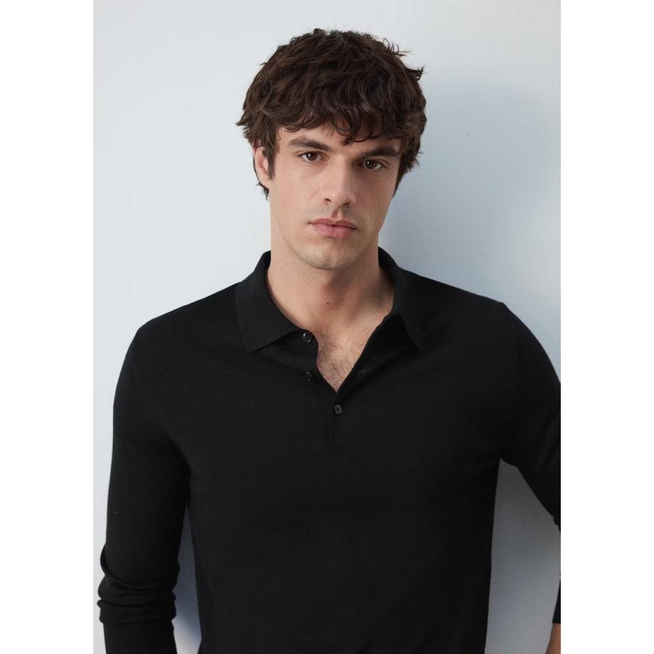 Mango Man Willys Langarm Polo Shirt  