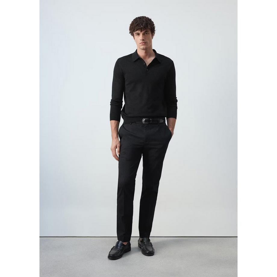 Mango Man Willys Langarm Polo Shirt  