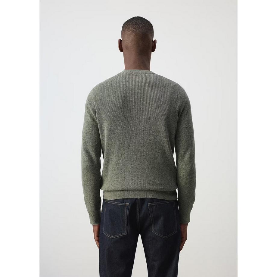 MANGO TEN Pull en tricot côtelé  