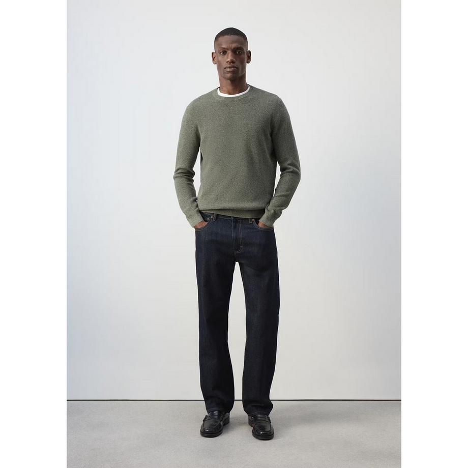 MANGO TEN Pull en tricot côtelé  