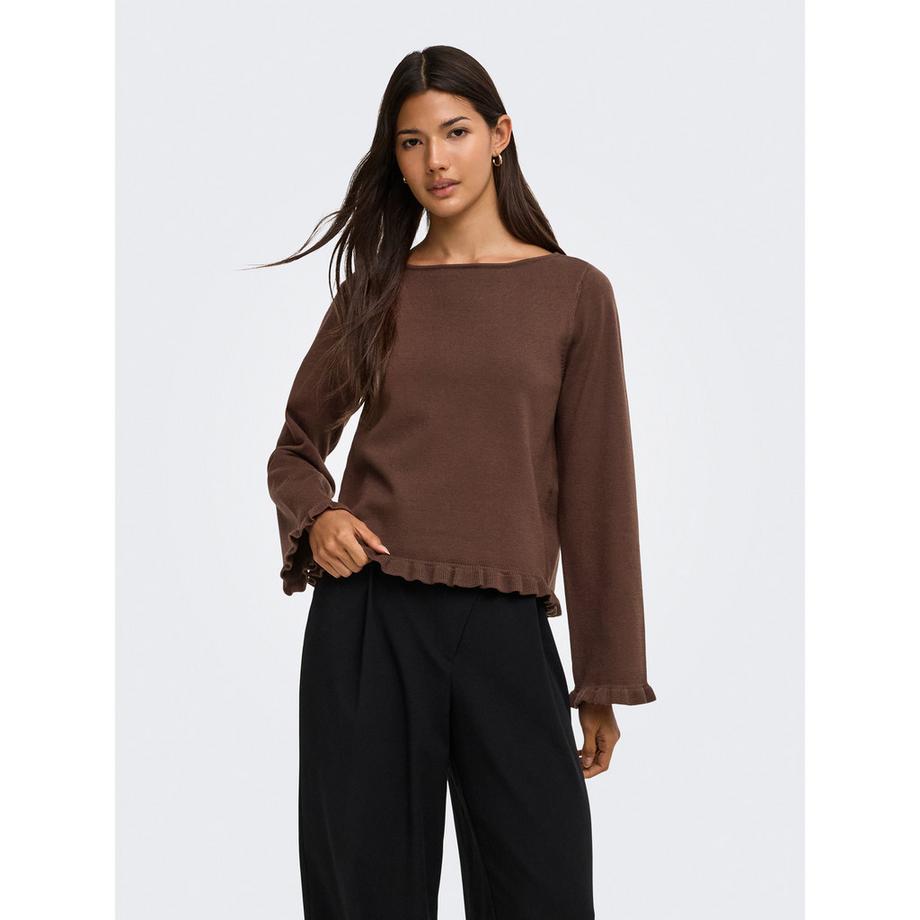 ONLY Maglione con orlo arricciato  