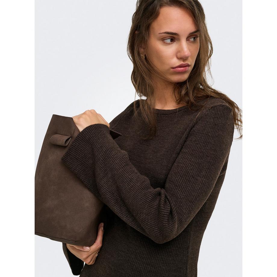 ONLY Vestito a maglia costata con maniche a campana  