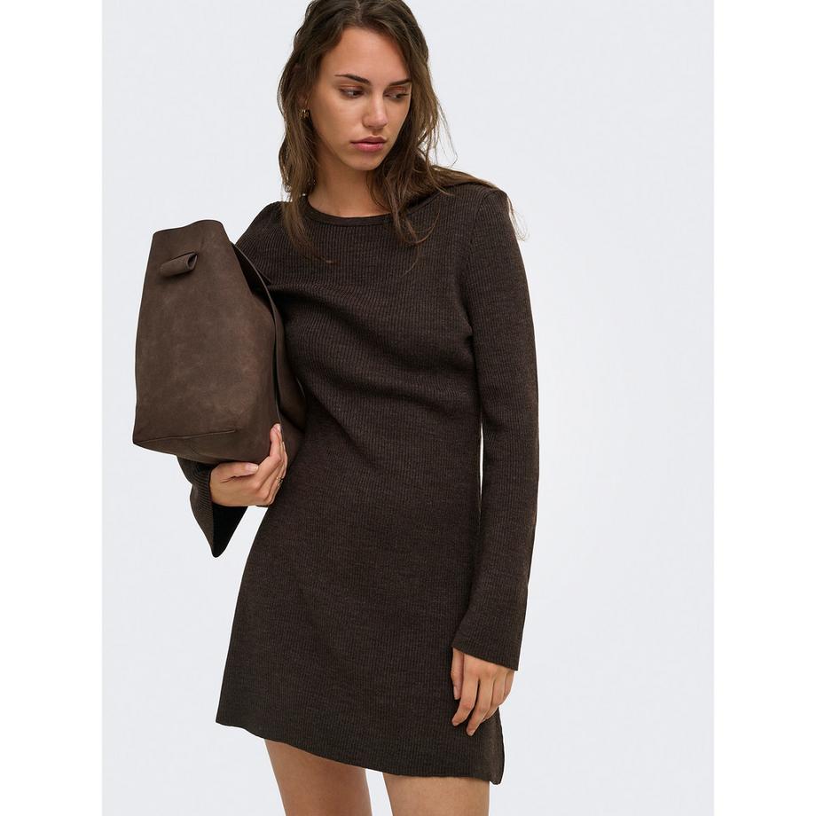 ONLY Vestito a maglia costata con maniche a campana  
