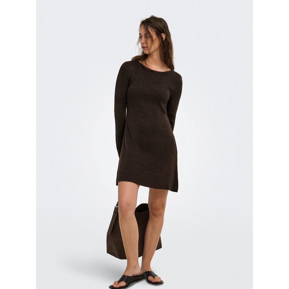 ONLY Vestito a maglia costata con maniche a campana  