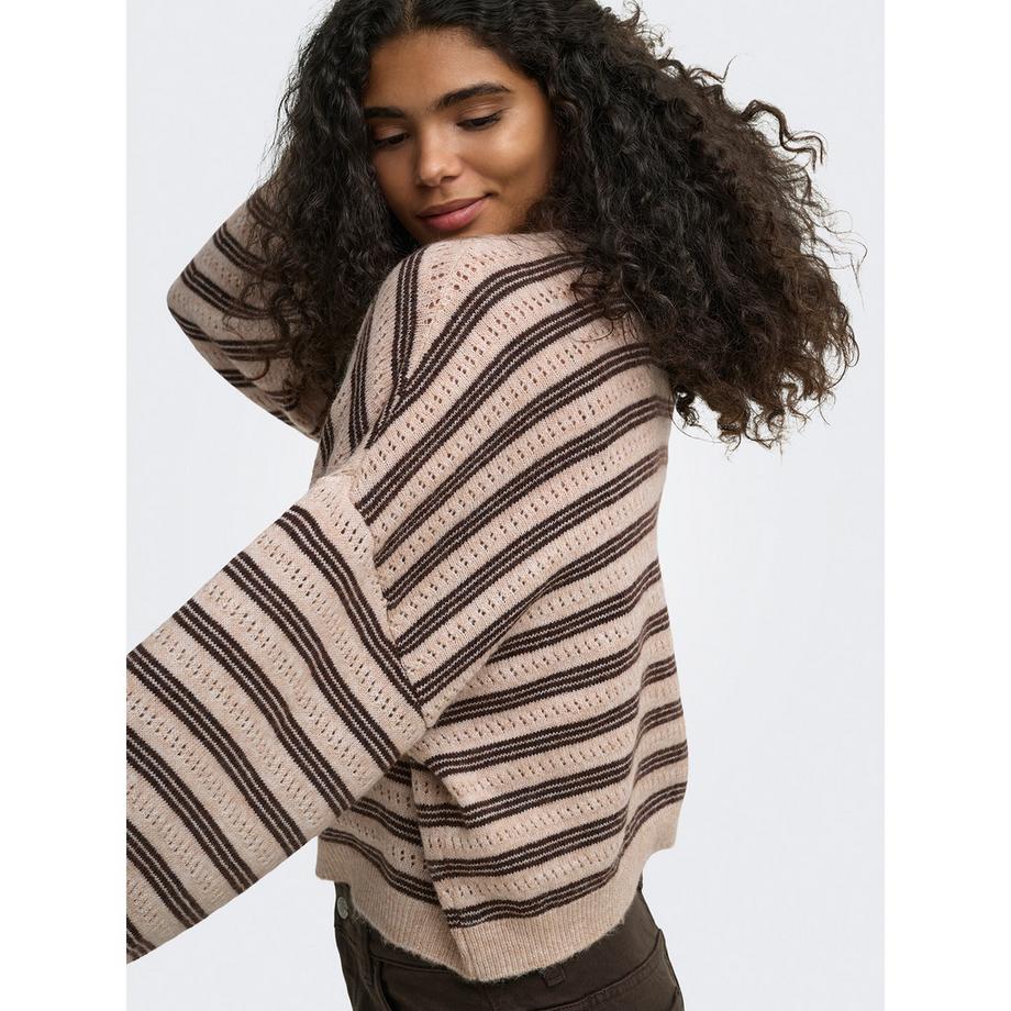 ONLY Pull à rayures en tricot  