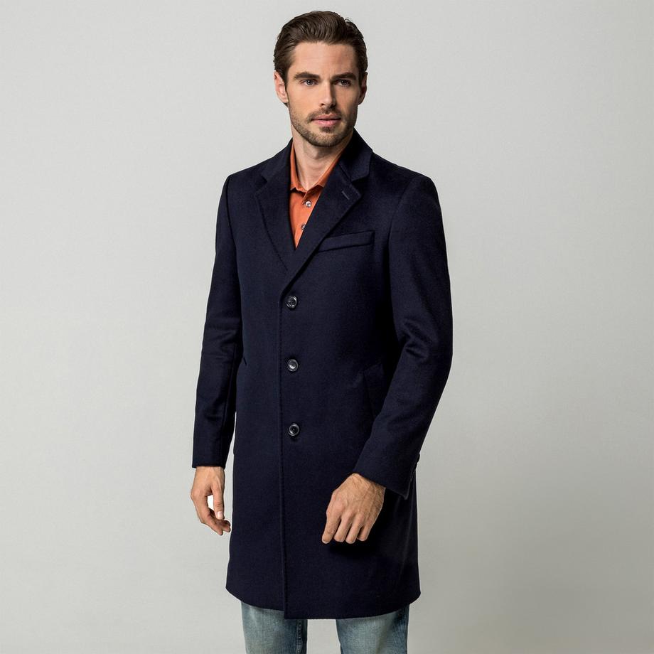 BOSS BLACK Einreihiger Mantel  