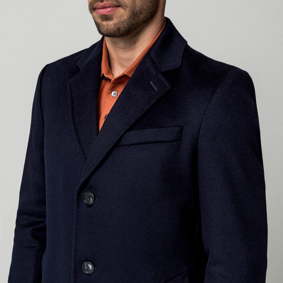 BOSS BLACK Einreihiger Mantel  