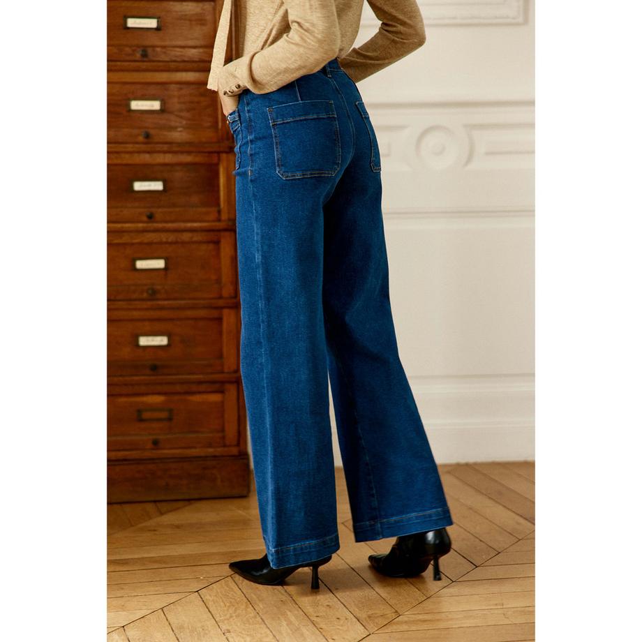 La Petite Etoile 36 Jeans taille haute jambe large  