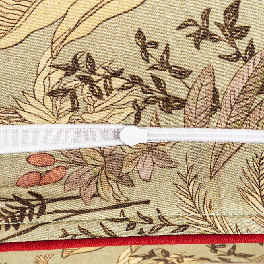 FAZZINI Draa Kissenbezug mit botanischem Druck  