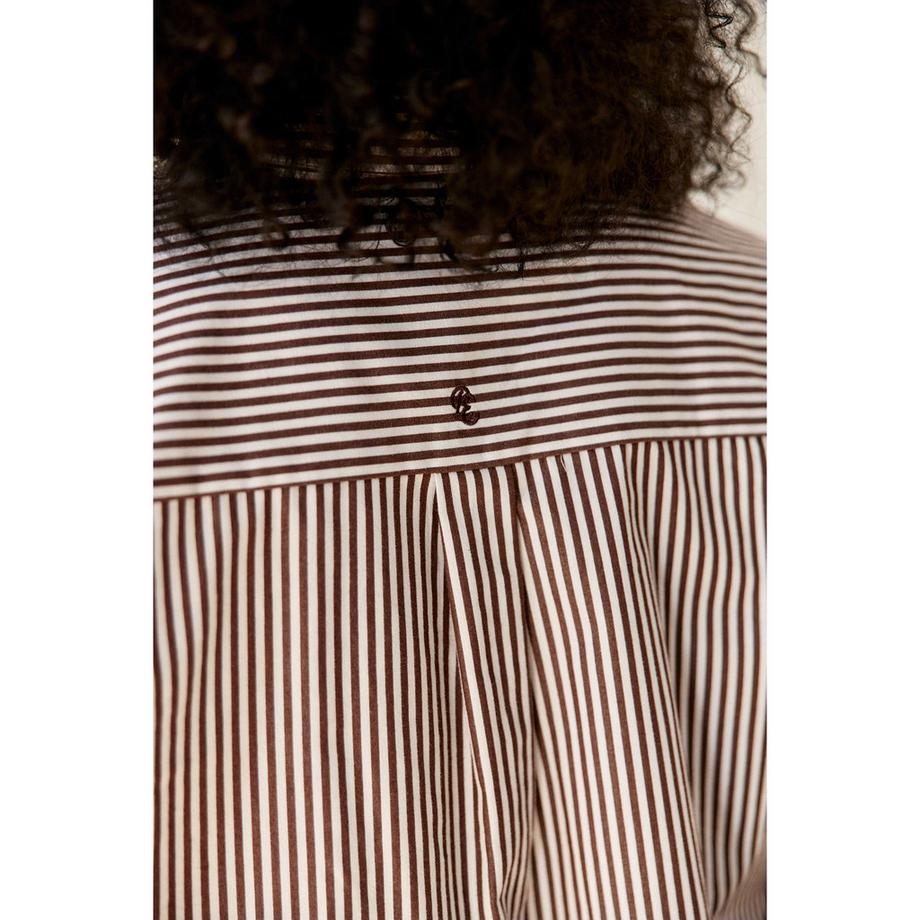 La Petite Etoile S Gestreifte Bluse mit Knopfleiste  