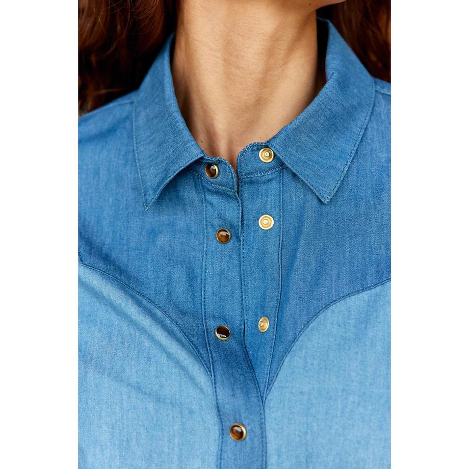 La Petite Etoile S Western Style Denim Bluse  