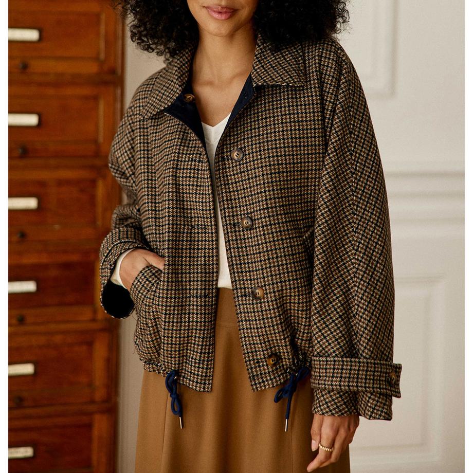La Petite Etoile S Knopfjacke mit Tunnelzugsaum  