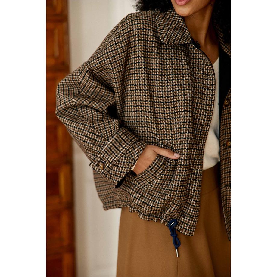 La Petite Etoile S Knopfjacke mit Tunnelzugsaum  