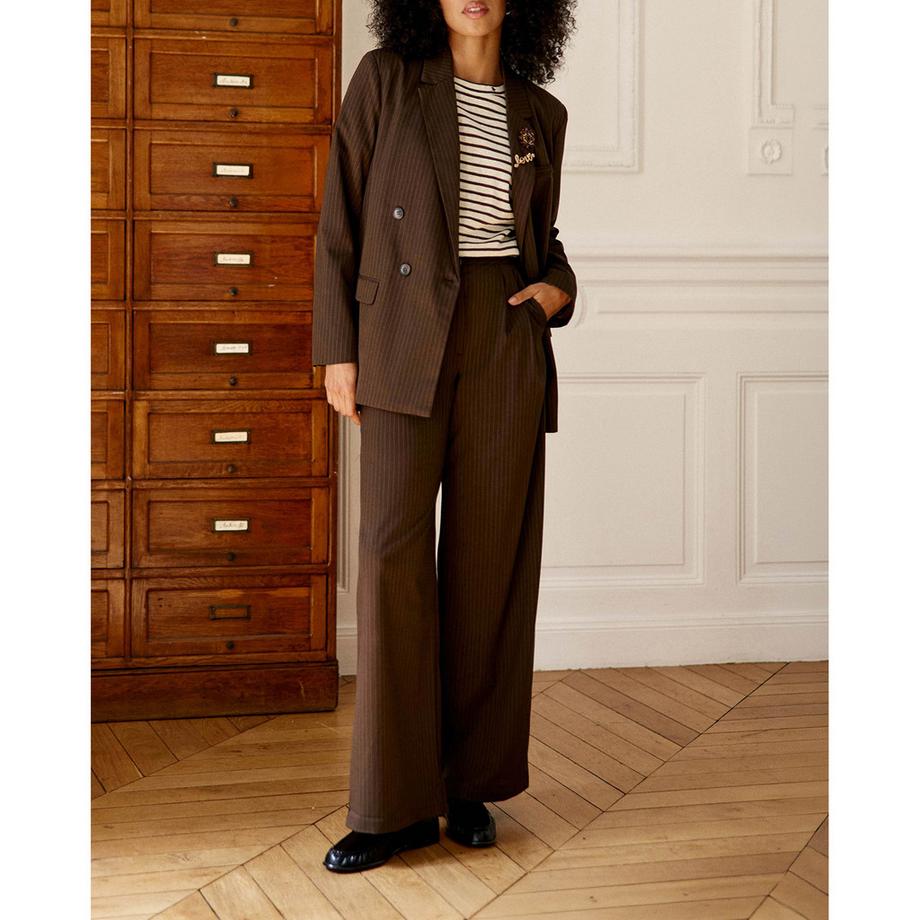 La Petite Etoile Weit geschnittene Hose mit hoher Taille  