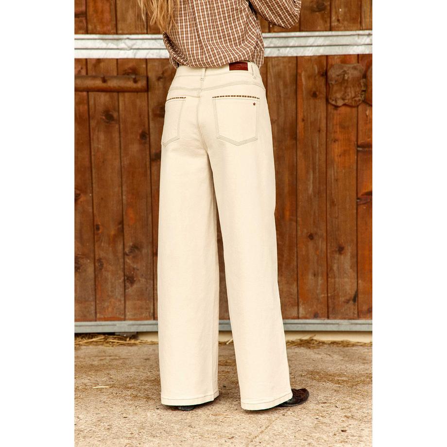 La Petite Etoile 36 Pantalon large à taille haute  