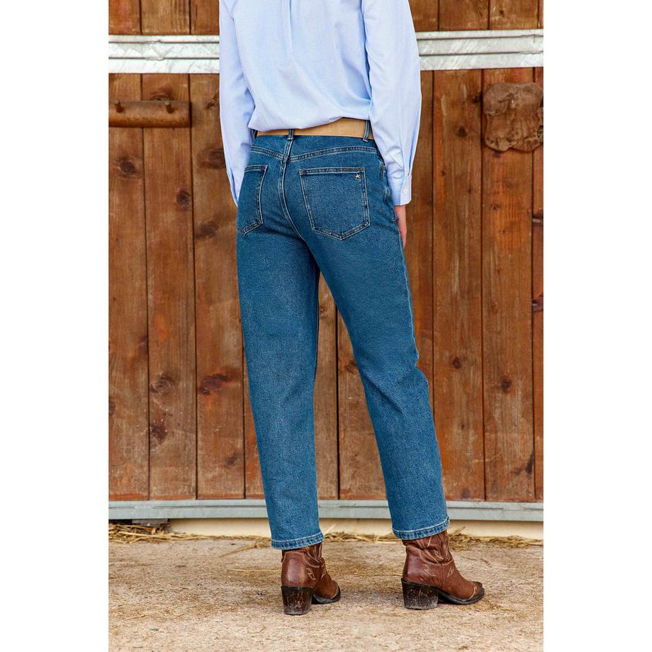 La Petite Etoile 34 Hochtaillierte Gerade Jeans  