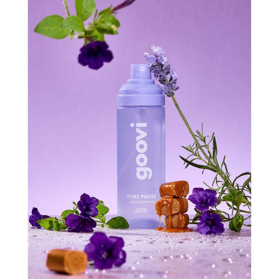 Goovi  HAIR & BODY MIST LAVANDA E PATCHOULI - Chill Pure Pause - Acqua profumata per corpo e capelli 