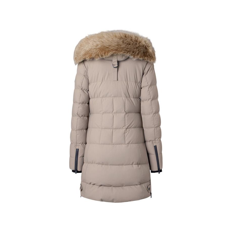 MOOSE KNUCKLES Veste doudoune à capuche avec bordure en fausse fourrure  