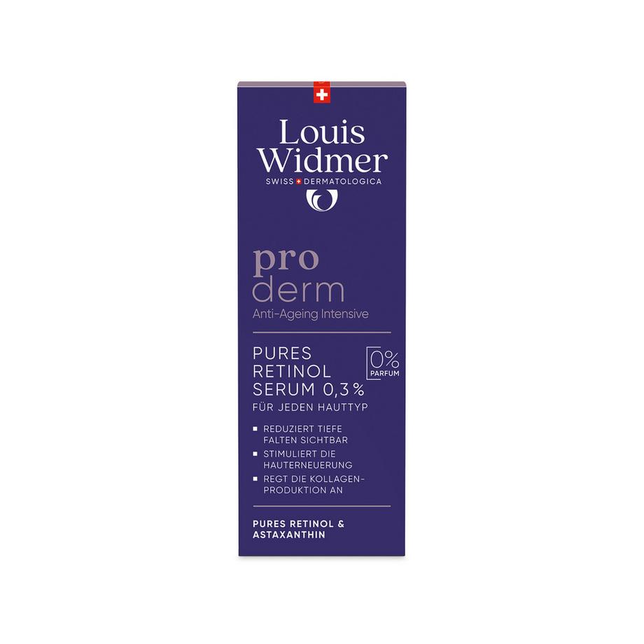 Louis Widmer  proderm Sérum Rétinol Pur 0,3 % sans parfum 
