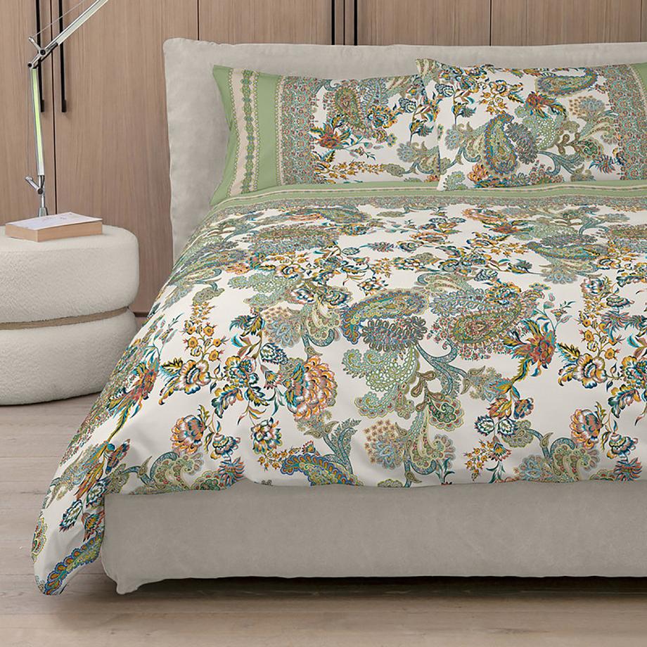 DECORIUM Housse de couette Fez motif paisley  