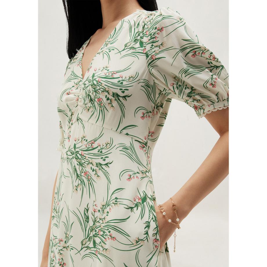 HOBBS Robe Florentina imprimé floral mi-longue  