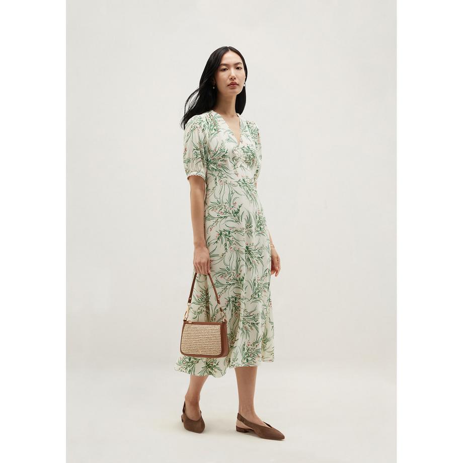 HOBBS Robe Florentina imprimé floral mi-longue  