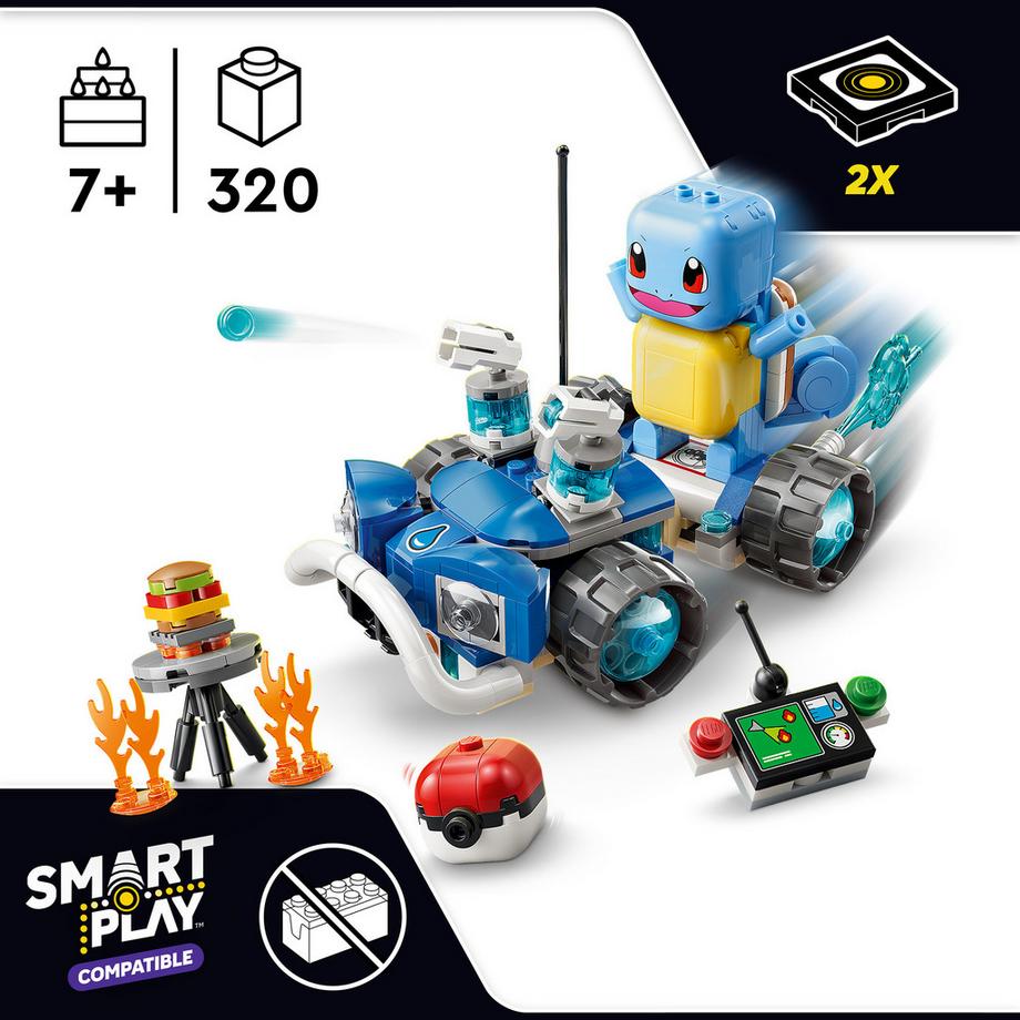 LEGO®  72156 SMART Play™ : L’aventure de Carapuce avec le buggy du Dresseur 