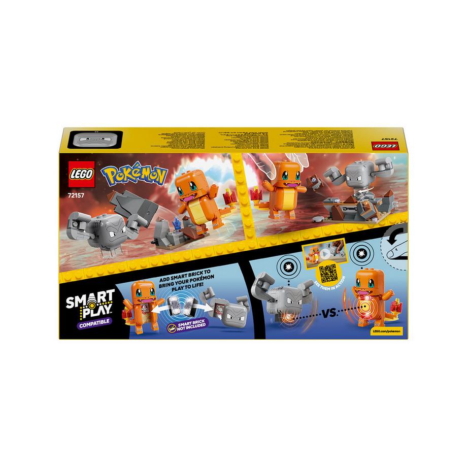 LEGO®  72157 SMART Play™: Scontro nella caverna tra Charmander e Geodude 