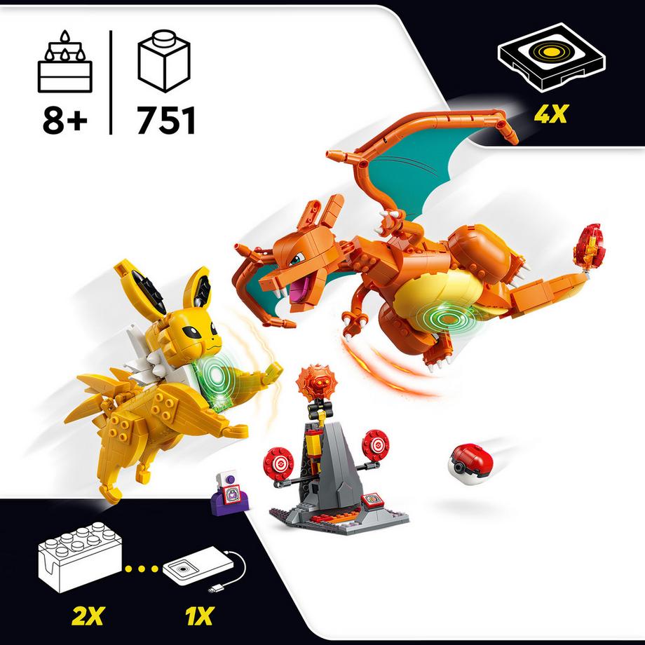 LEGO®  72167 SMART Play™: Scontro Epico Charizard contro Jolteon 